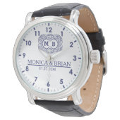 Montre Monogram Names and initials Mrs and Mr (Incliné)
