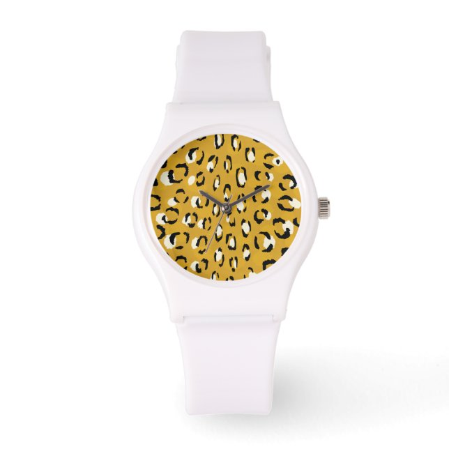 Montre Monogramme chic moderne de motif d'impression de (Recto)