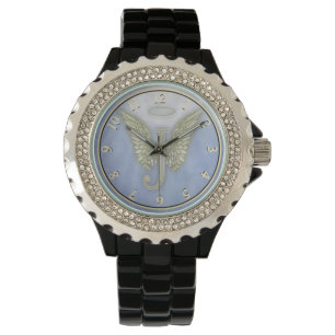 Montre Monogramme d'ange de la lettre J