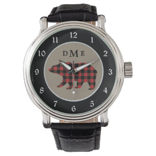 Montre Monogramme de l'ours plaqué de Buffalo