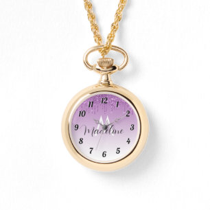 Montre Monogramme de Parties scintillant de séchage pourp