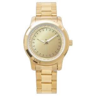 Montre Monogramme Elegant Bracelet en or pour hommes surd