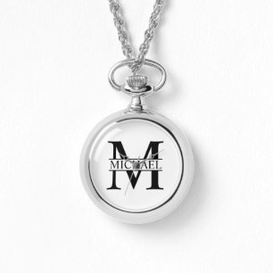 Montre Monogramme et nom personnalisés