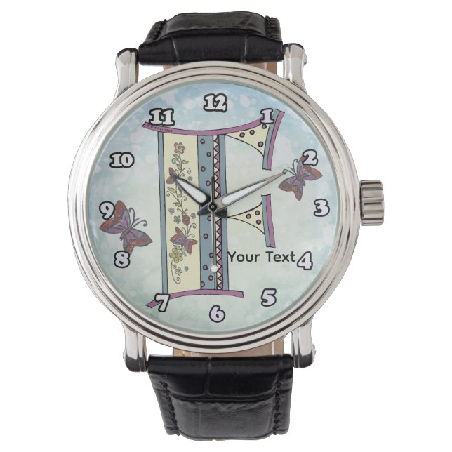 Montre Monogramme floral F (devant)