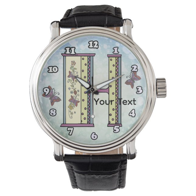 Montre Monogramme floral H (devant)