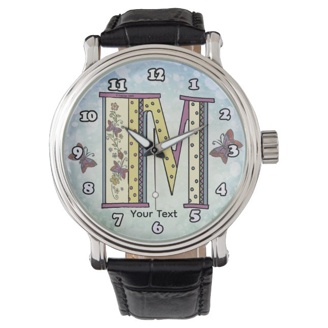 Montre Monogramme floral M (devant)