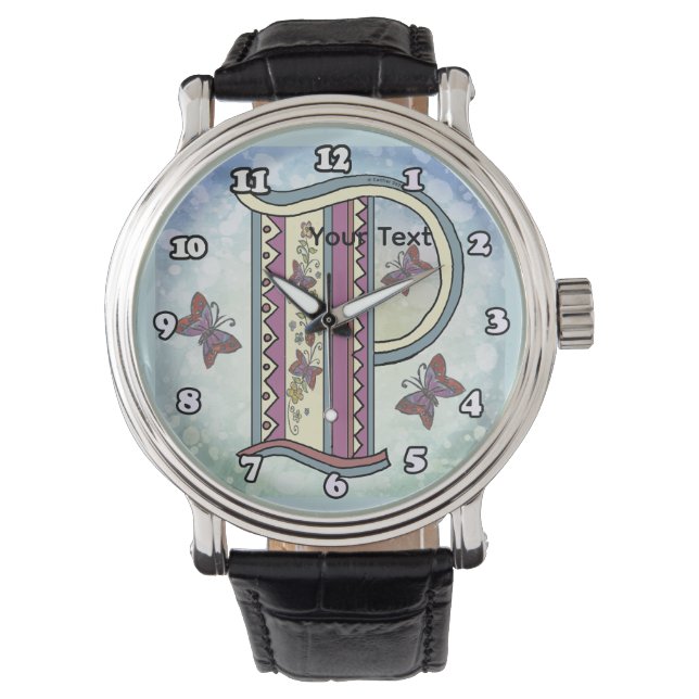 Montre Monogramme floral P (devant)