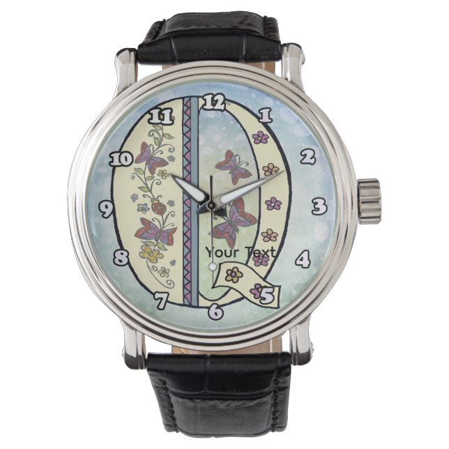Montre Monogramme floral Q (devant)