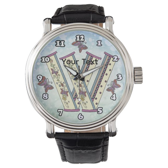Montre Monogramme floral W (devant)