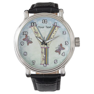 Montre Monogramme floral Y