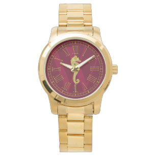 Montre Monogramme Gold Seahorse Personnaliser