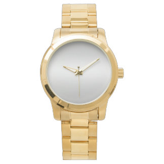Montre Monogramme Gris Blanc Turquoise Femmes Or