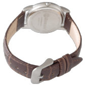 Montre Monogramme Gris Classique, Blanc sur Noir Garçon d (Dos)