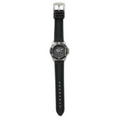Montre Monogramme gris Nom blanc Classique robuste Garçon (Plat)