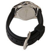 Montre Monogramme gris Nom blanc Classique robuste Garçon (Dos)