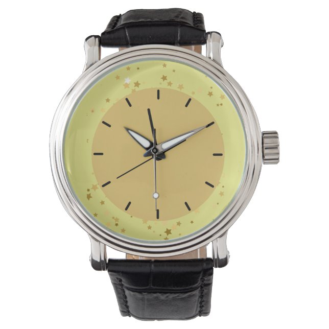 Montre Monogramme moderne Cuir homme (devant)