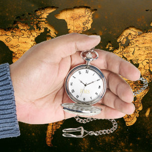 Montre Monogramme Or Classic Monogramme Poche Argent