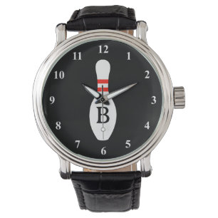 Montre monogramme personnalisé pour les hommes
