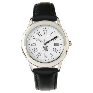 Montre Monogramme romain noir