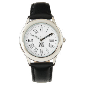 Montre Monogramme romain noir