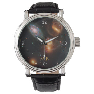 Montre Monogramme Stephans Quintet espace profond galaxie