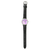 Montre Monogramme violet Parties scintillant Étincelante  (Plat)