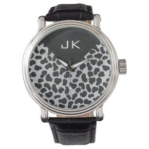 Montre Monographie dalmate noir et blanc
