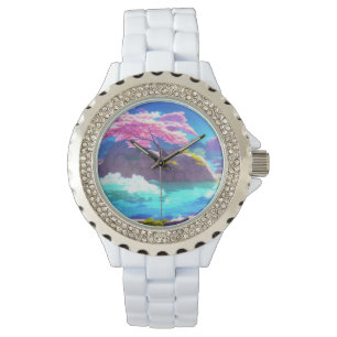 Montre Montagne de Cerisier Blossom