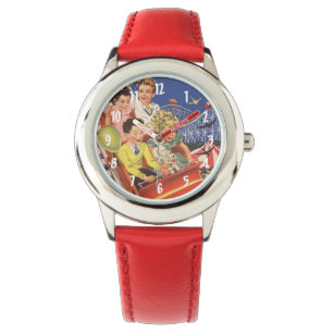 Montre Montagnes Russes pour Enfants avec Ballons Rétro
