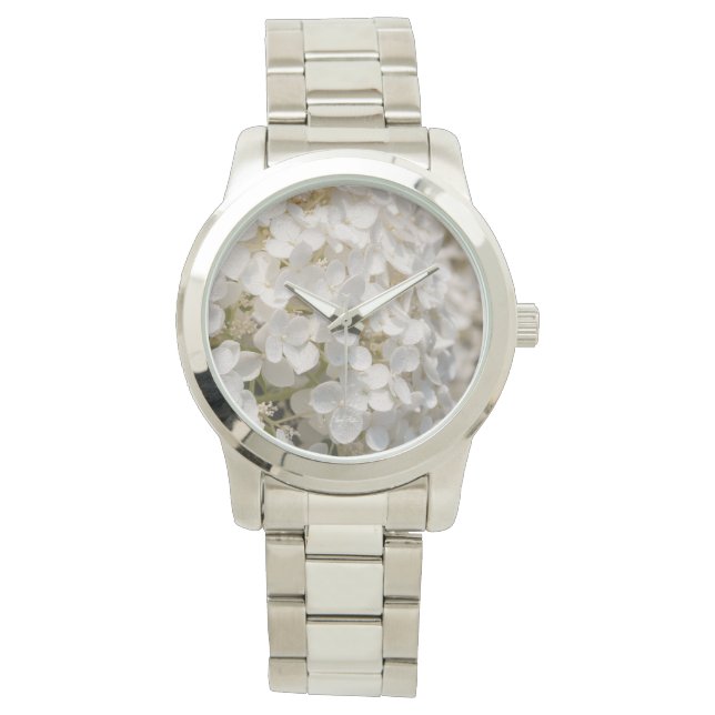 Montre montre, fleur blanche (devant)