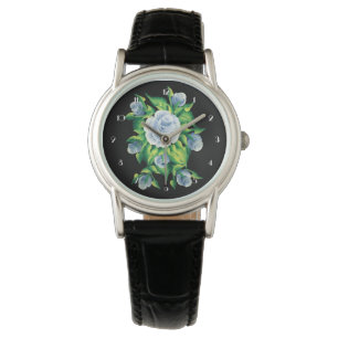 Montre Montre-poignet Rose peint à la main
