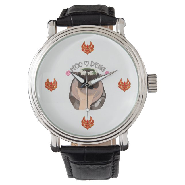 Montre Moo Deng Hippo from Thailand for watches. (devant)