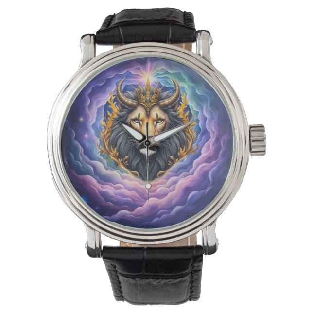 Montre Moonlit Guardians – Cosmic lion. (devant)
