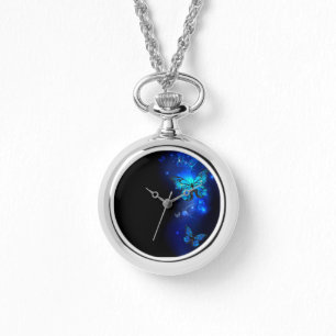 Montre Morpho Butterfly in the Dark Background