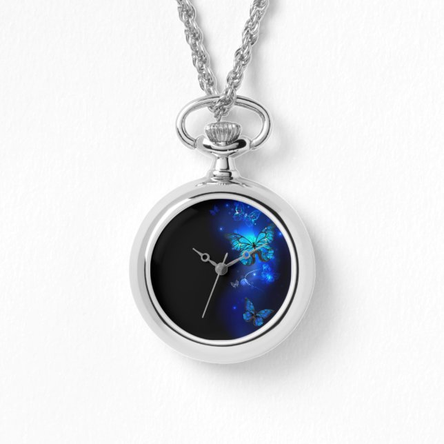 Montre Morpho Butterfly in the Dark Background (Recto)