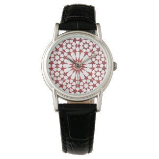 Montre Mosaïque andalouse rouge AL