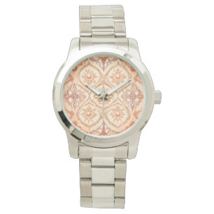 Montre Mosaïque de pêche avec art de design perle, femmes