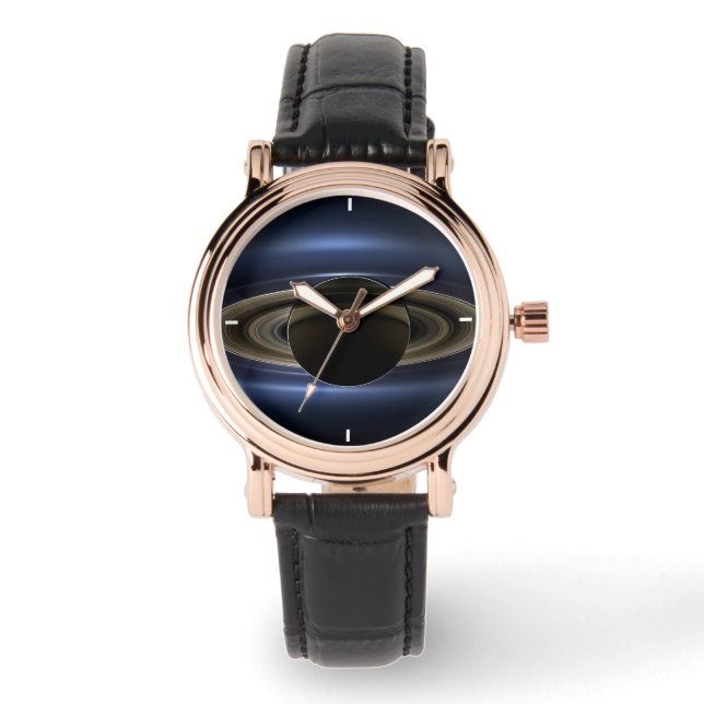 Montre Mosaïque Du Système Saturne Rétro-Éclairé Par Le S (Recto)