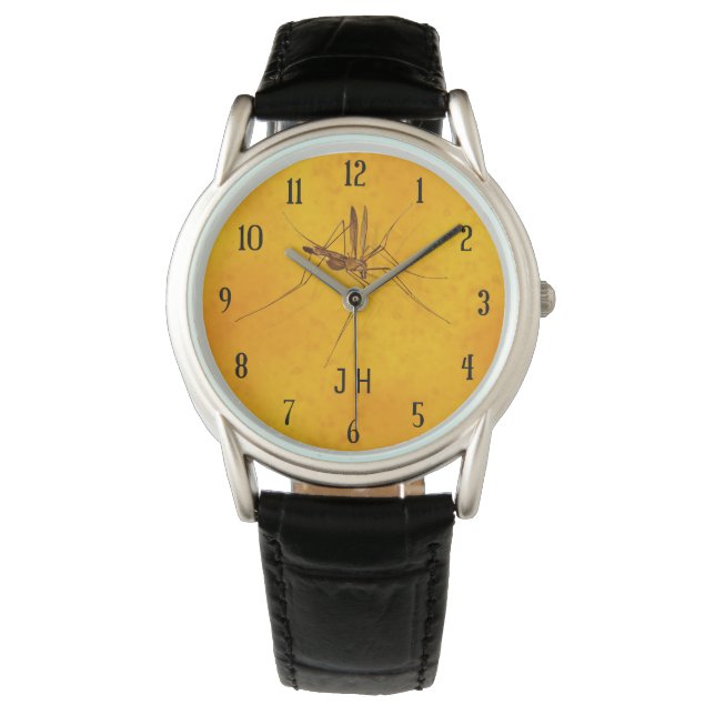Montre Mosquito dans Amber Sap Fossil Réplique Monogramme (devant)