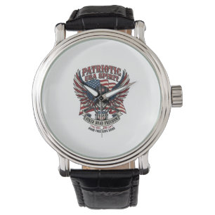 Montre Motard Patriotique Crâne Motard Route Liberté Patr