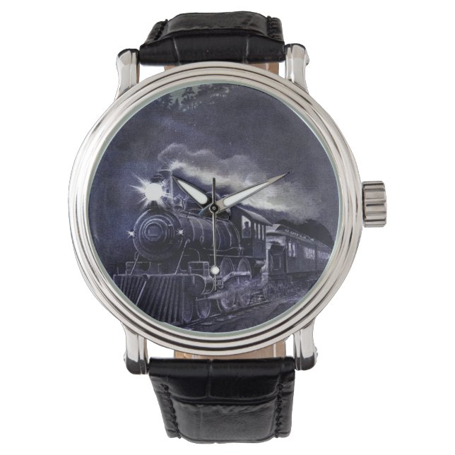 Montre Moteur à vapeur magique Train victorien (devant)