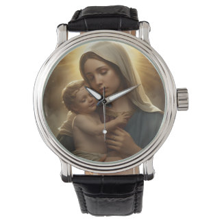 Montre Mother Mary and Child Jesus Watch eWatch Watch