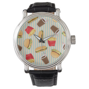 Montre Motif 2 d'aliments de préparation rapide