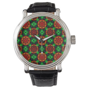 Montre Motif Abstrait Élégant Bohème Moderne Floral #504