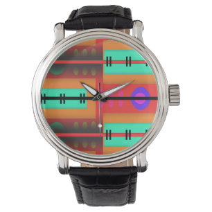 Montre Motif Abstrait transparent