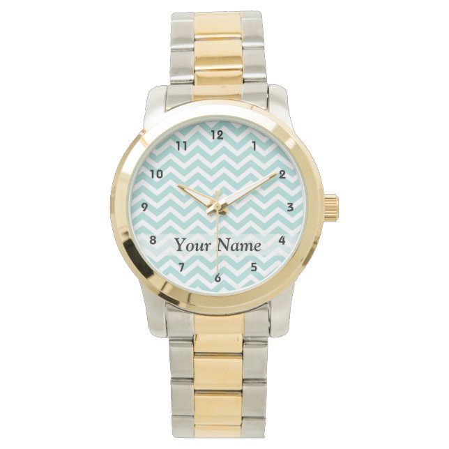 Montre Motif Aqua chevron (devant)