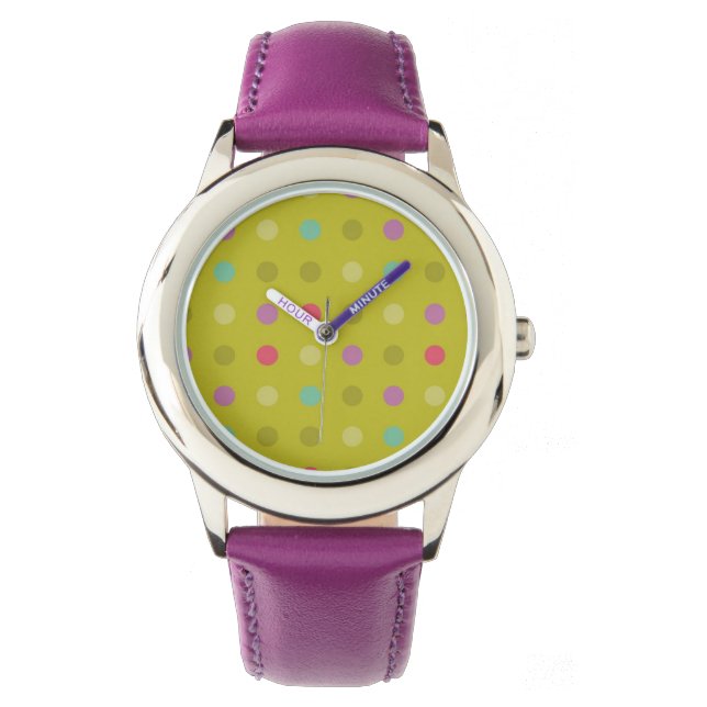 Montre Motif arrière - plan Polka-dot (devant)