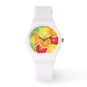 Montre Motif avec des agrumes