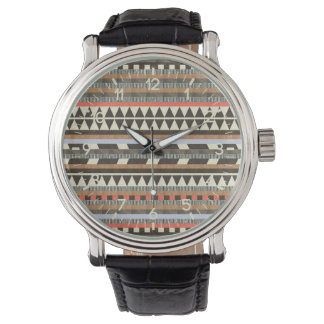 Montre motif aztec