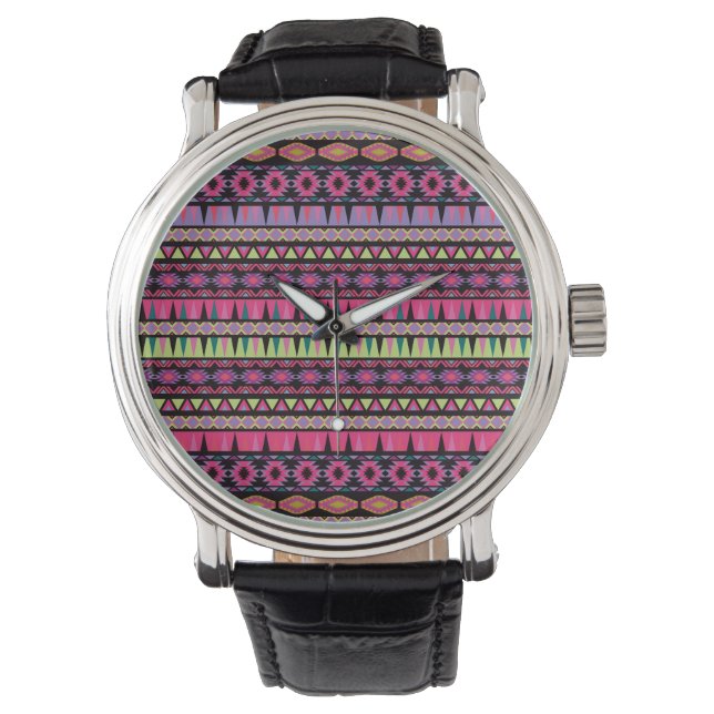 Montre Motif aztèque moderne (devant)